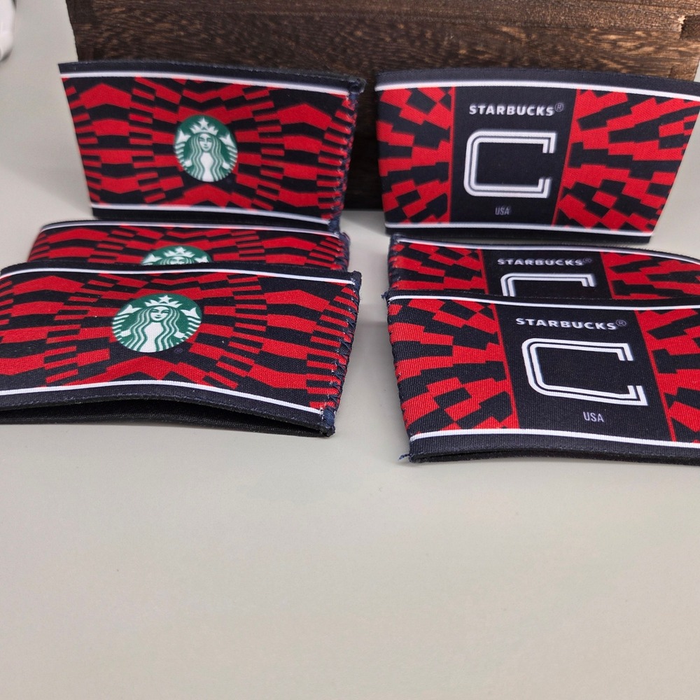 Starbucks x FIFA Cup Sleeve LOT of 6 2026 FIFA Soccer World Cup Team USA FanGear
